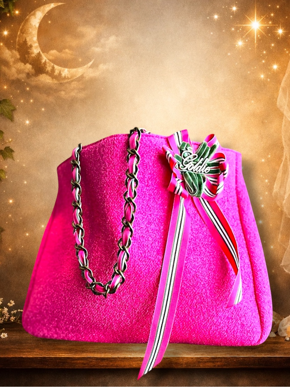 Bath & Body Works Hot Pink Goldie Tote Bag